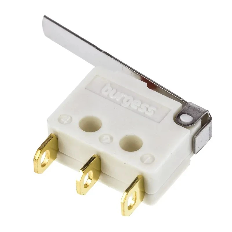 Saia-Burgess Hinge Lever Micro Switch Solder Terminal 5A 250V ac SPDT IP40 F4T7Y1-UL