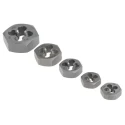 RS PRO Carbon Steel Die Nut Set M5 To M12 5 Piece 300-7515