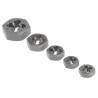 RS PRO Carbon Steel Die Nut Set M5 To M12 5 Piece 300-7515