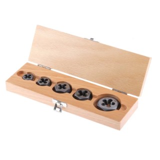 RS PRO 1/4 To 1/2 in UNF Carbon Steel 5 piece Die Nut Set 300-7521