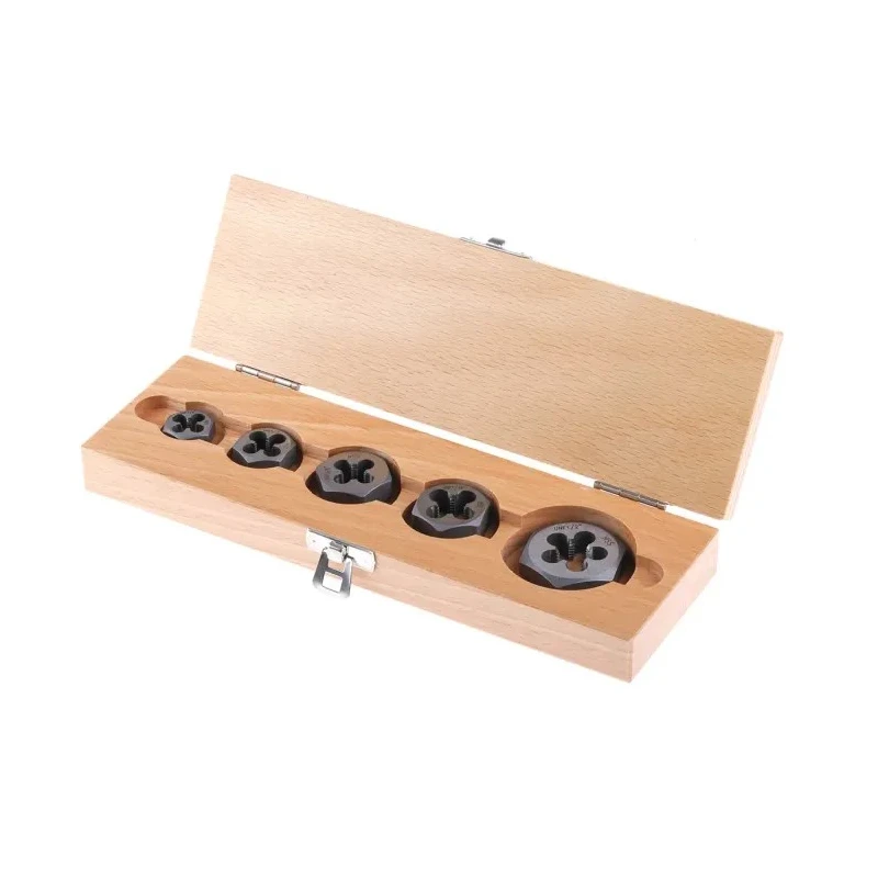 RS PRO 1/4 To 1/2 in UNF Carbon Steel 5 piece Die Nut Set 300-7521