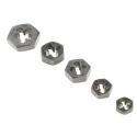 RS PRO 1/4 To 1/2 in UNF Carbon Steel 5 piece Die Nut Set 300-7521