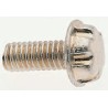 System Zero Plain Stainless Steel Flange Button Tamper Proof Security Screw Thread Size M5 Length 25mm SZM0525-S