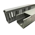 RS PRO Grey Open Slot Cable Trunking, Width 45mm x Depth 45mm x Length 2m, Polyvinyl Chloride W45mm