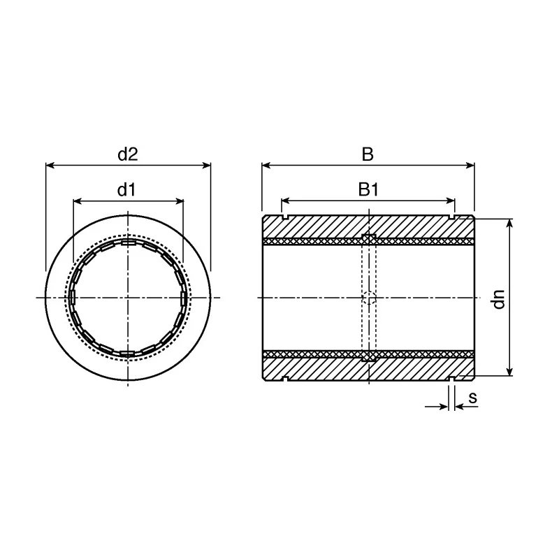 Igus Linear Motion Bearing with 10 mm ID 19 mm OD, Aluminium Housing, Dynamic Load 725 N, Static Load 5075 N RJUM-01-10