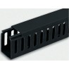 RS PRO Black Open Slot Cable Trunking W40mm x D40mm x L2m Polyvinyl Chloride W40mm
