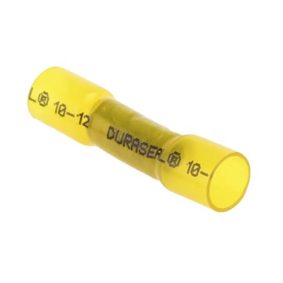 TE Connectivity DuraSeal Insulated Yellow Butt Splice Connector Copper Tin Plated Nylon 43mm DS-10-12-RS
