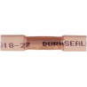 TE Connectivity DuraSeal Insulated Butt Splice Connector, Red, Nylon Insulation, Tin-Plated Copper, 18 to 22 AWG DS-18-22-RS