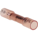 TE Connectivity DuraSeal Insulated Butt Splice Connector, Red, Nylon Insulation, Tin-Plated Copper, 18 to 22 AWG DS-18-22-RS