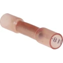 TE Connectivity DuraSeal Insulated Butt Splice Connector, Red, Nylon Insulation, Tin-Plated Copper, 18 to 22 AWG DS-18-22-RS