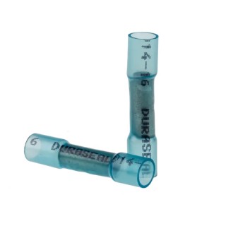 TE Connectivity DuraSeal Blue Insulated Butt Splice Connector 10 AWG Tin Plated Copper DS-14-16-RS