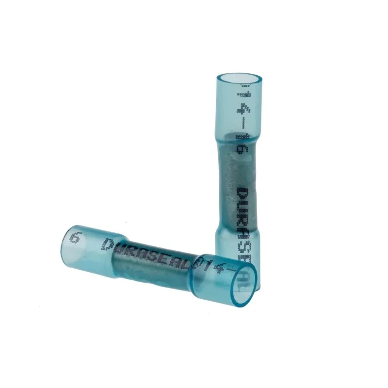 TE Connectivity DuraSeal Blue Insulated Butt Splice Connector 10 AWG Tin Plated Copper DS-14-16-RS