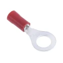 RS PRO Insulated Ring Terminal M6 Stud Size, 22 AWG to 16 AWG Wire Size, Red, Polyvinyl Chloride Insulation 534-193
