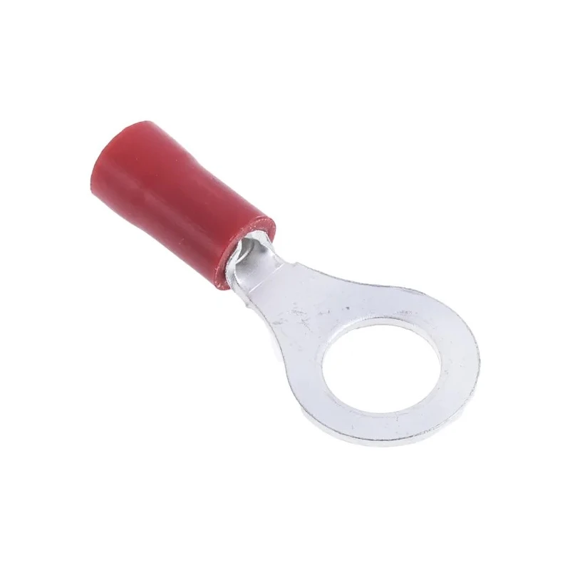RS PRO Insulated Ring Terminal M6 Stud Size, 22 AWG to 16 AWG Wire Size, Red, Polyvinyl Chloride Insulation 534-193
