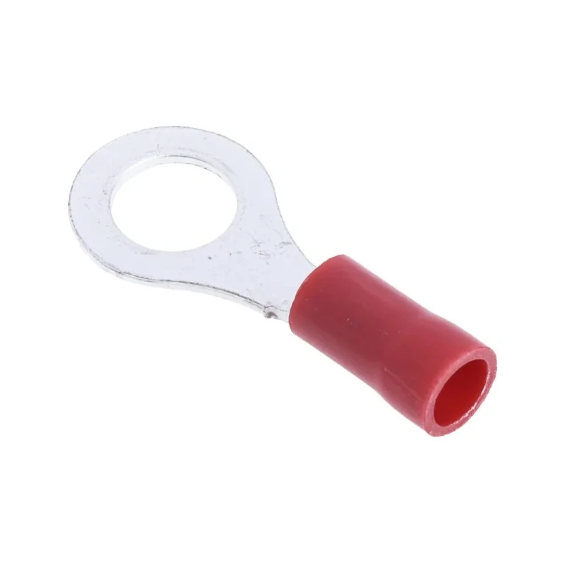 RS PRO Insulated Ring Terminal M6 Stud Size, 22 AWG to 16 AWG Wire Size, Red, Polyvinyl Chloride Insulation 534-193
