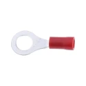 RS PRO Insulated Ring Terminal M6 Stud Size, 22 AWG to 16 AWG Wire Size, Red, Polyvinyl Chloride Insulation 534-193