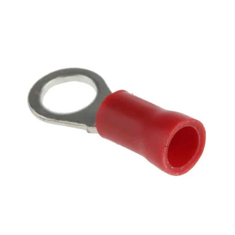 RS PRO Insulated Ring Terminal M5 Stud, Wire Size 22 AWG to 16 AWG, Red, Polyvinyl Chloride Insulation 534-200