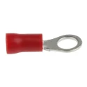 RS PRO Insulated Ring Terminal M5 Stud, Wire Size 22 AWG to 16 AWG, Red, Polyvinyl Chloride Insulation 534-200