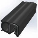 RS PRO Black Ethylene Propylene Diene Monomer Edging Strip 20 m 619-1562