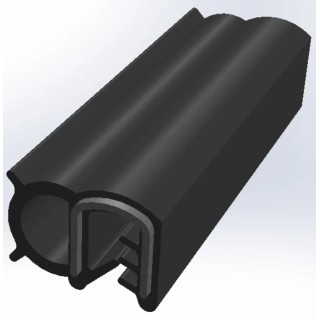 RS PRO Black Ethylene Propylene Diene Monomer Edging Strip 20 m 619-1562
