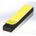 RS PRO Black EPDM Foam Tape, 10mm Width x 10m Length, 5mm Thickness, Modified Acrylic Adhesive, Model 619-1742