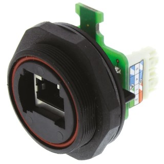 Bulgin Buccaneer Series 1 Port RJ45 Shielded Coupler Cat5e PX0839/IDC