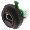 Bulgin Buccaneer Series 1 Port RJ45 Shielded Coupler Cat5e PX0839/IDC