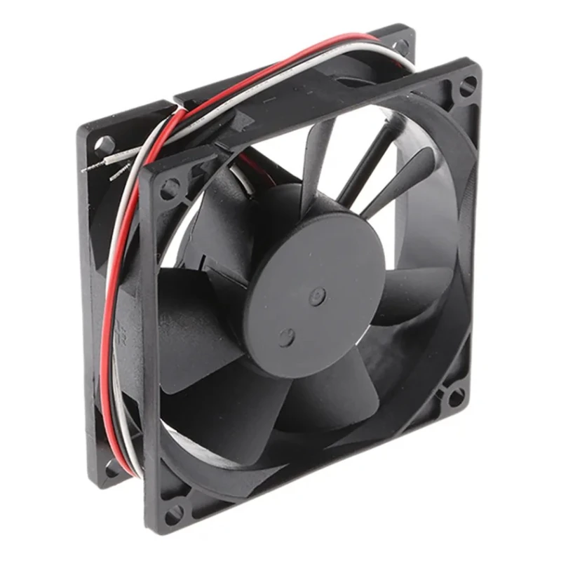 RS PRO Axial Fan, 24V DC, 68 m³/h Air Flow, 2.41 W Power, 3100 RPM, Ball Bearing, 80x80x25 mm 619-7122