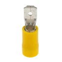 RS PRO Yellow Insulated Male Spade Connector Crimp 6.35 x 0.8 mm Tab Size, 12 AWG to 10 AWG 534-547
