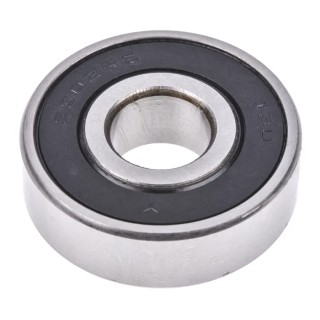RS PRO Single Row Deep Groove Ball Bearing 15 mm ID, 42 mm OD, 13 mm Width, Steel Sealed 6302-2RS