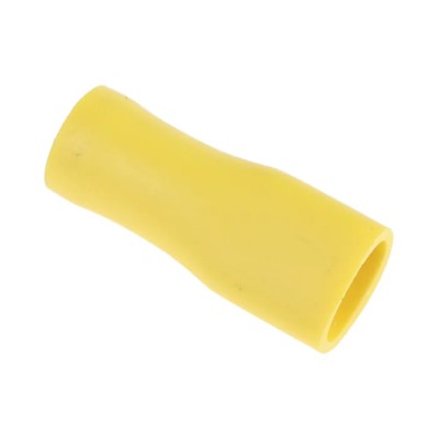 RS PRO Yellow Insulated Female Spade Connector, Crimp Termination, 6.3 x 0.8 mm Tab Size, 12 AWG to 10 AWG 534-553