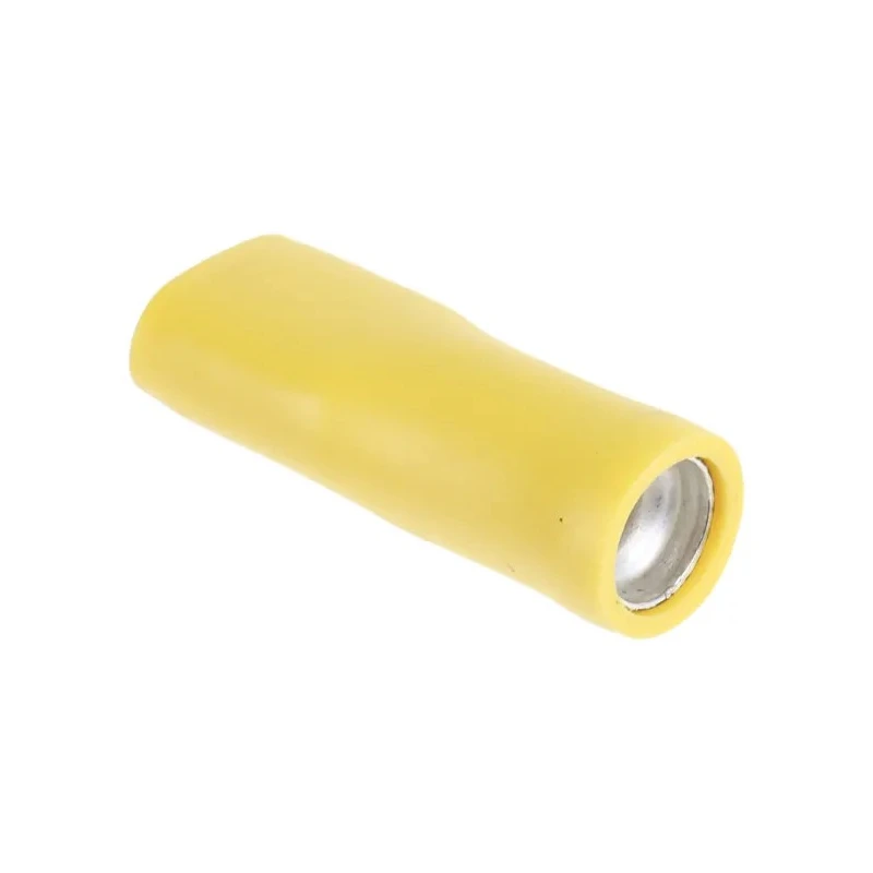 RS PRO Yellow Insulated Female Spade Connector, Crimp Termination, 6.3 x 0.8 mm Tab Size, 12 AWG to 10 AWG 534-553