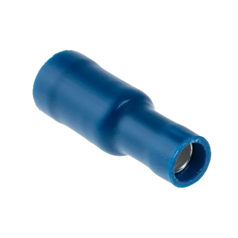 RS PRO Insulated Blue Crimp Bullet Connector 16 AWG to 14 AWG, 5 mm Bullet Diameter Female 534-676