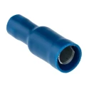 RS PRO Insulated Blue Crimp Bullet Connector 16 AWG to 14 AWG, 5 mm Bullet Diameter Female 534-676