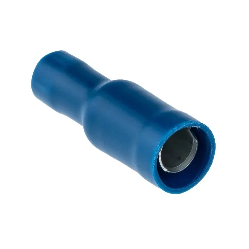 RS PRO Insulated Blue Crimp Bullet Connector 16 AWG to 14 AWG, 5 mm Bullet Diameter Female 534-676