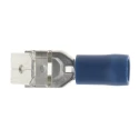 RS PRO Blue Insulated Female Spade Connector, Crimp, 6.35 x 0.8 mm Tab Size, 16 AWG to 14 AWG 534-711