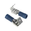 RS PRO Blue Insulated Female Spade Connector, Crimp, 6.35 x 0.8 mm Tab Size, 16 AWG to 14 AWG 534-711