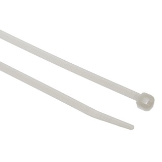 Legrand Cable Tie Non-Releasable, 180 mm Length x 3.5 mm Width, Natural Polyamide 66, RoHS Compliant 0 320 38
