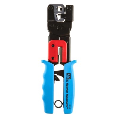Ideal Professional-Grade Crimp Tool for RJ45 RJ11 Connectors with Adjustable Ratchet 30-696