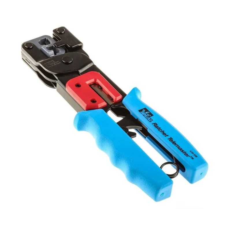 Ideal Professional-Grade Crimp Tool for RJ45 RJ11 Connectors with Adjustable Ratchet 30-696