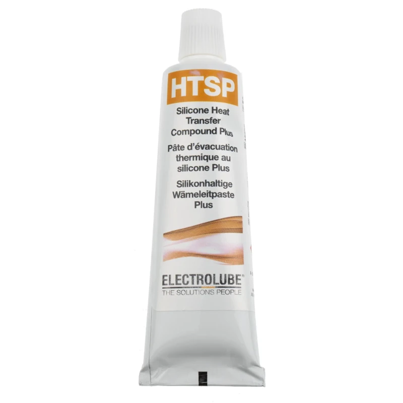Electrolube Metal Oxide Thermal Grease, 3 W/mK Thermal Conductivity, Silicone Based Paste 50 ml Tube HTSP50T