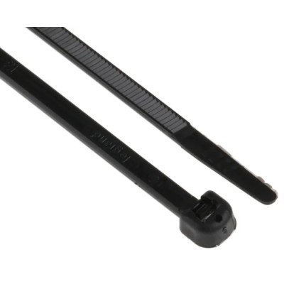 Legrand Black Polyamide 66 Non-Releasable Cable Tie, 360 mm Length x 3.5 mm Width, Tensile Strength 130N, Model 0 320 20