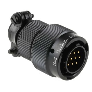 Amphenol Limited MIL Spec Circular Connector Copper Straight 10 Way Cable Male Contact 7.5A 700V Shell 62LC-16F12-10PN(771)