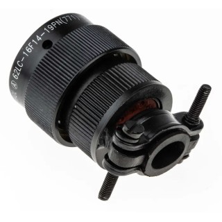 Amphenol Limited MIL Spec Circular Connector Copper Straight 19 Way Cable Male Contacts Shell Size 14 62LC-16F14-19PN(771)