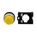 Eaton RMQ Titan M22 Series Yellow Momentary Push Button Head 22 mm Cutout IP69K 78635814 M22-DLH-Y+M22-A