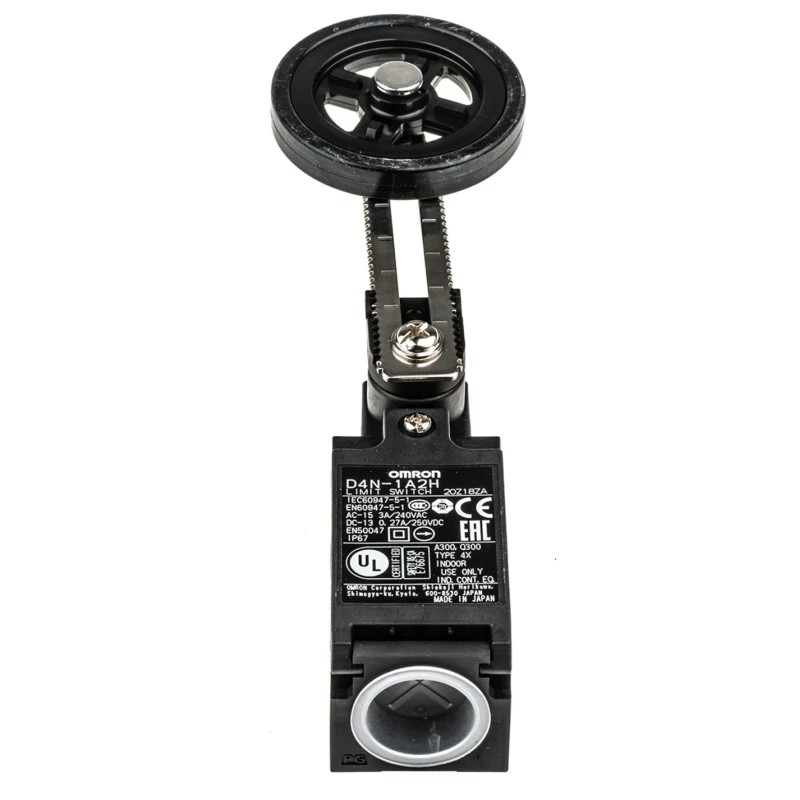 Omron D4N Series Roller Lever Limit Switch 1 NO/1 NC Slow Action Contact IP67 Protection 