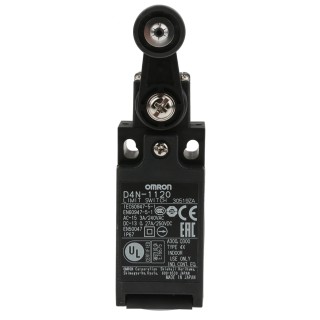 Omron D4n Series Roller Lever Interlock Switch 1 NO/1 NC, IP67 Polyester Housing, 250V AC, 4A 