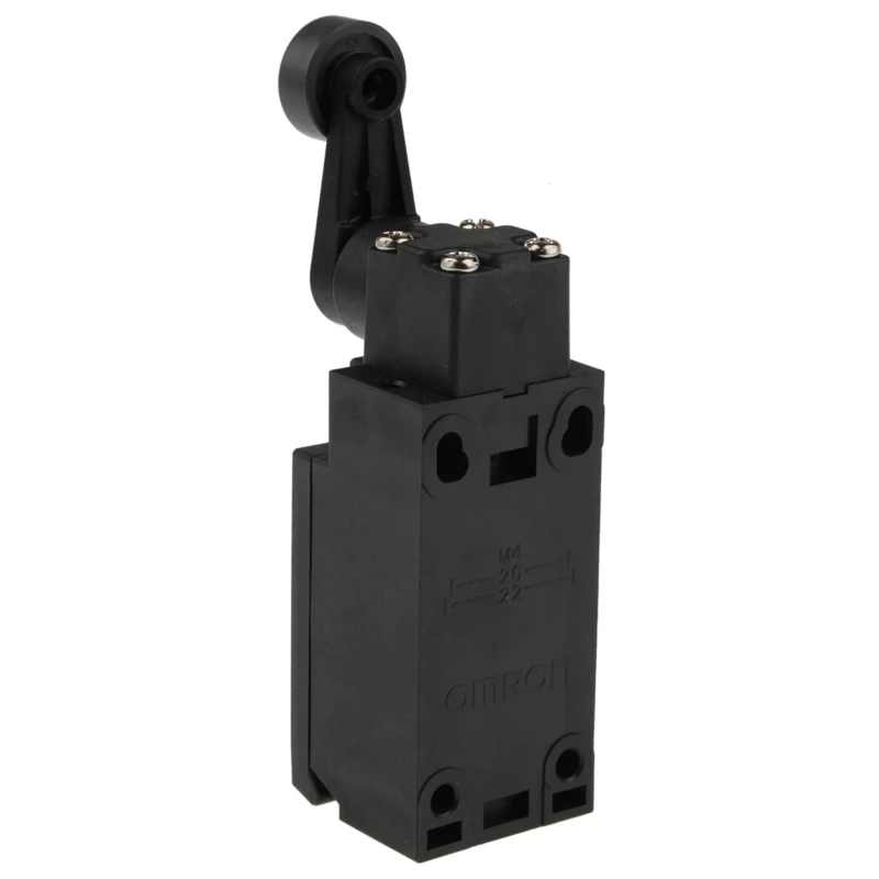 Omron D4n Series Roller Lever Interlock Switch 1 NO/1 NC, IP67 Polyester Housing, 250V AC, 4A 