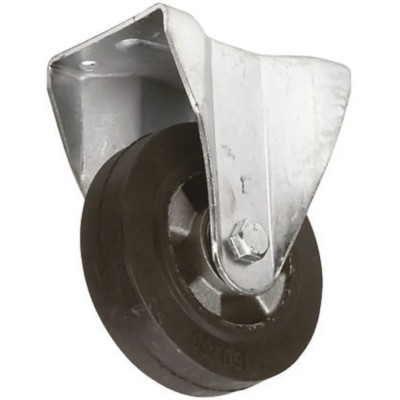 RS PRO Fixed Castor Heavy Duty Rubber Wheel 200 mm Diameter 460 kg Load Capacity 4 Hole Aluminium Ball Bearing Hub 621-9547