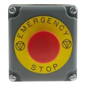 Schneider Electric Emergency Stop Push Button 1 NC Surface Mount IP66 Red Plastic Actuation Pull Release Harmony 9001TYK11